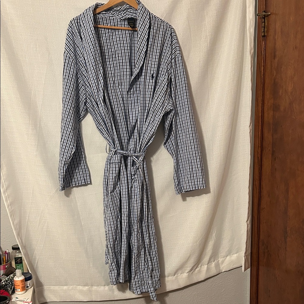 Polo Ralph Lauren Men's Gingham Robe L/XL
